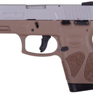 Taurus G2S Handgun 9mm Luger 7rd Magazines 3.2" Barrel Stainless Slide/Brown Grip