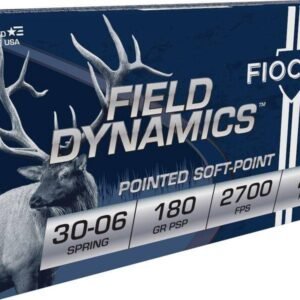 Fiocchi Field Dynamics Rifle Ammunition 30-06 Sprg 180 gr PSP 2700 fps 20/ct