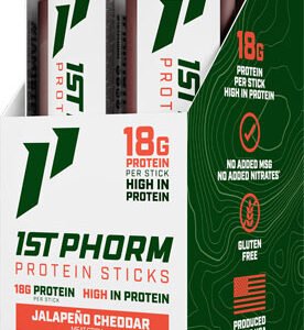 1ST PHORM PROTEIN BEEF STICKS - JALEPENO CHEDDAR 15 STICKS