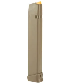 GLOCK GEN5 MAG 9mm 33rd (FDE mag floor plate FDE, follower orange) Pkg