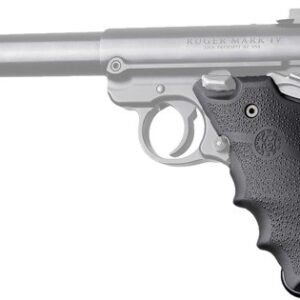 HOGUE GRIPS RUGER MKIV RUBBER - GRIP W/ FINGER GROOVES BLACK