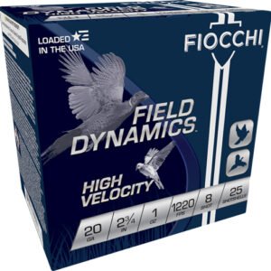 FIOCCHI 20GA 2.75" 1OZ #8 - 1220FPS 25RD 10BX/CS