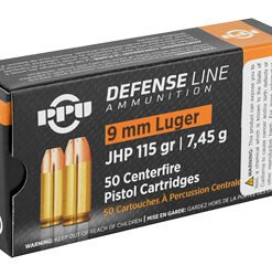 Alternative view of PPU 9MM JHP 115GR 50/1000