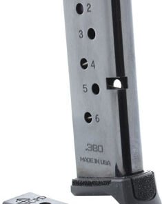 CPD MAGAZINE RUGER LCP - 380ACP 6RD GLOSS BLACK