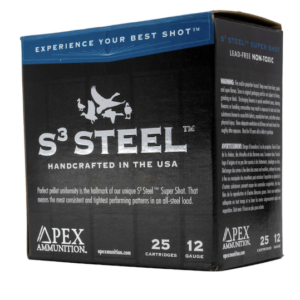 APEX 12G 3" S3 STEEL 1-1/4OZ #4 25R