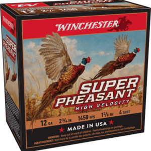 WINCHESTER SUPER PHEASANT HV 12GA 2-3/4" 1-3/8OZ #4 25RD BOX 250RD CASE