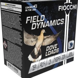 FIOCCHI 12G 2-3/4" 1OZ 7.5SHT G&T 25/250RDS