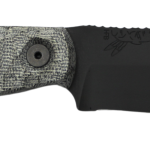HALF FACE BLADES CROW SCALPER 4" BLADE, 8.3"OA, S45VN STEEL, ARMORY BLK, GRAY MICARTA GRIP