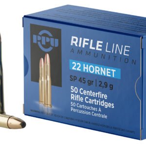 PPU 22 HORNET 45GR SP 50RD BOX 20 BOXES PER CASE