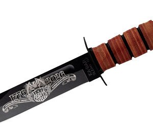 KA-BAR UTILITY KNIFE 7" 250TH - USA COMMEMORATIVE & SHEATH