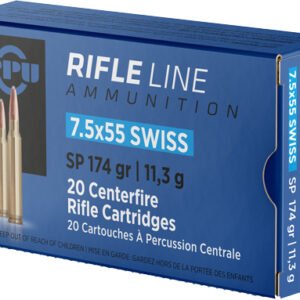 PPU 7.5X55 SWISS 174GR JSP - 20RD 10BX/CS