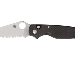SPYDERCO BUTTONUP CF PS 3.27" BK/SLV