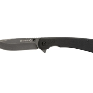 BRN ROCK FOLDER 3" CLIP PNT KNF BLK