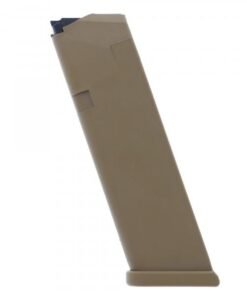Glock Gen5 Factory Magazine Coyote G17 G17L G19 G19X G26 G34 9mm Luger 17/rd Bulk