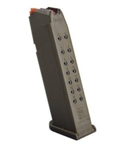 Glock Handgun Magazine G17 Gen5 17/rd OD Green Orange Follower Bulk