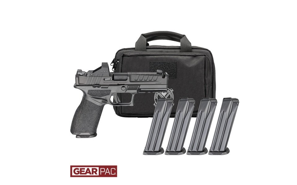 SPRINGFIELD ARMORY ECHELON 4.5F COMP 15RD FS 9MM PISTOL U DOT GEAR PAC VIRIDIAN RFX11,BAG,4MAGS