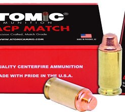 ATOMIC 45 ACP MATCH 185GR LEAD - SWC COPPER PLATED 50RD 10BX/CS