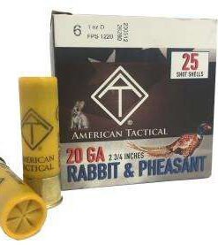 ATI GAME LOAD 20GA 2.75" 1OZ - #6 250RD CASE LOT