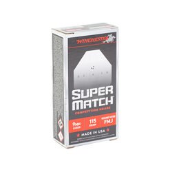 WIN SUPER MATCH 9MM 115GR RN 50/500 - Image 2