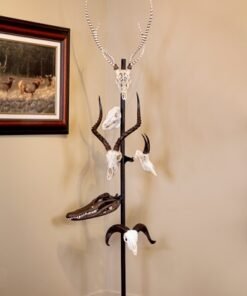 SKULL HOOKER TROPHY TREE W/ 5 - BRACKETS CUSTOMIZABLE DISPLAY - Image 4